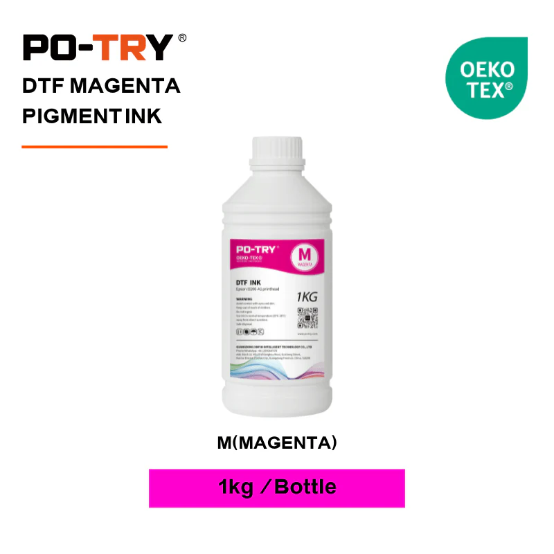 PO-TRY ECO-Friendly DTF No Clog Ink 1kg M(Magenta)