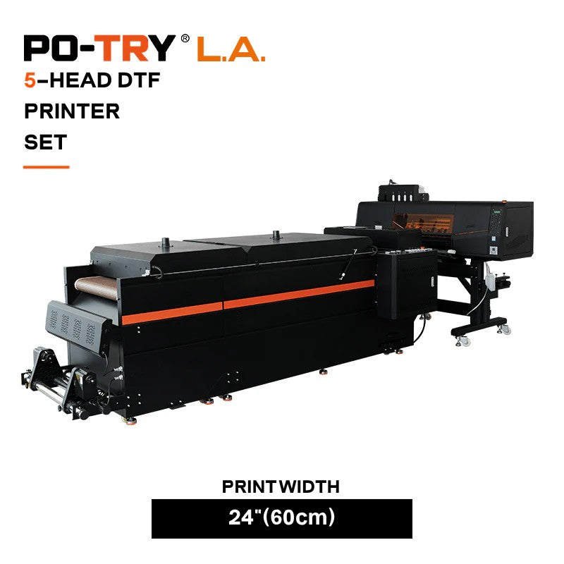 DTF 60cm(24") 5 HEAD PRINTER SET